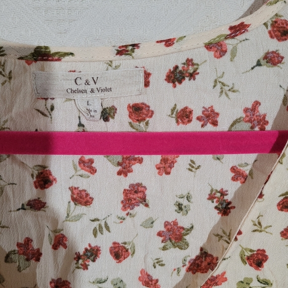 C&V boho top size large - Picture 2 of 7